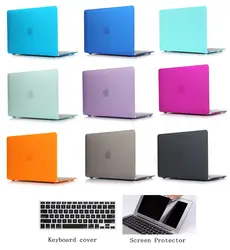 Футляр Крышка клавиатуры Экран протектор для Macbook Air 11 13 15.4 Retina 12 дюймов MacBook Pro 13 15 touch Bar чехол для ноутбука