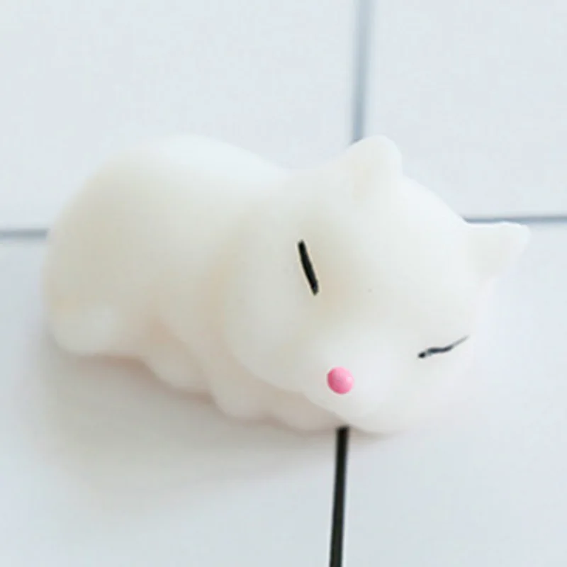 Cute Mochi Fox Soft Squishy Toy Gags Jokes Toys Phone Straps Fidget Hand Squeeze Pinch Toy