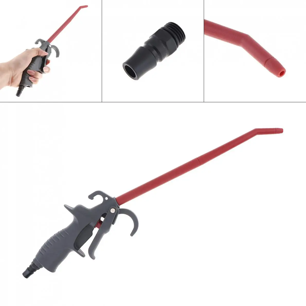 Long service life TL-AD-12A Luxury-type Plastic Steel Long Nozzle Pneumatic Blowing Dust Gun durable high quality garden industrial blower nozzle dust collector duct 29 14 10cm plastic 10 1 4 5 1 8 3inch