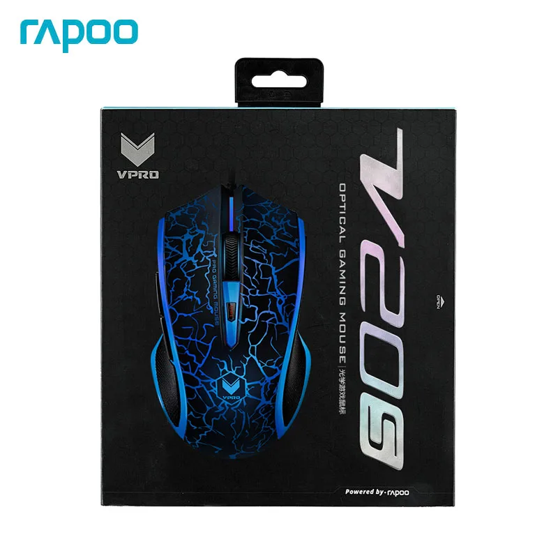 Rapoo V20S оптическая игровая мышь с самостоятельно редактируемыми кнопками