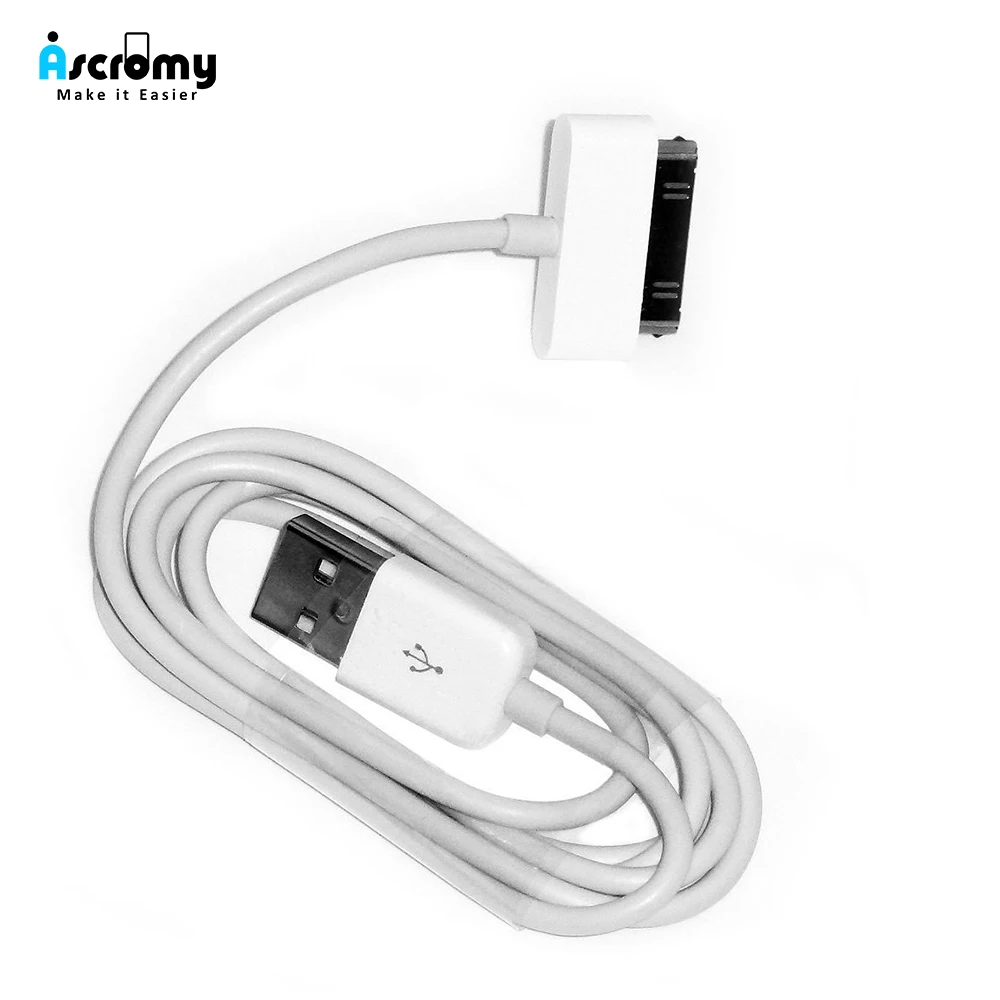 Зарядный кабель Ascromy Usb для iphone 4 4s ipod nano ipad 2 3 s 30 pin 1 м usb зарядки|Кабели передачи