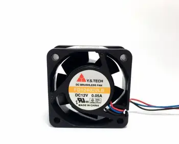 

Original . FD124020LB 12V 0.05A 4cm 40*40*20 3 wire ultra quiet fan