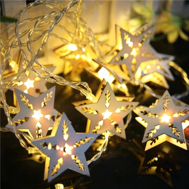 battery operated 25m 10 led wood star string lights warm white fairy lights christmas window - Battery Operated Christmas Window Decorations battery operated 25m 10 led wood star string lights warm white fairy lights christmas window - Battery Operated Christmas Window Decorations
