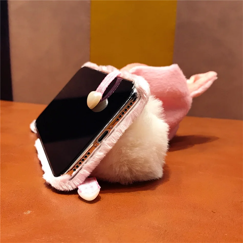 iPhone XS Max XR X Fur Hat Case (8)