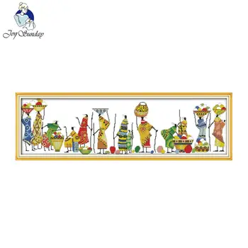 

Joy Sunday African Life Stamped or Counted Cross Stitch Needlework Embroidery Cross Stitch Home Decoration Craft Cross-Stitching