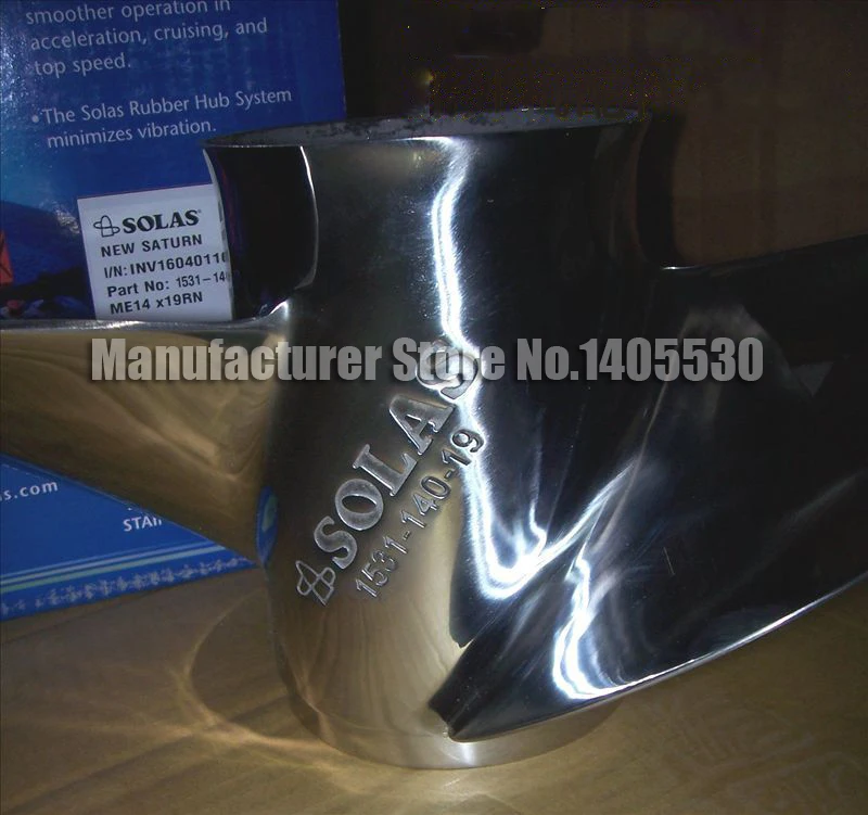 

Outboard Stainless steel Propeller 15 slots For Mercury Honda 150-250hp boat engines ME3x14x19RN