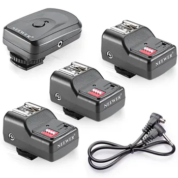 Neewer 16 Channel Wireless Flash Trigger Set for Flash Units with Universal Hot Shoe for Canon/Nikon/Pentax/Sigma/Vivitar shanny sn e3 rf 2 4g wireless radio transceiver trigger for sn600c rf flash ttl trigger lcd panel for canon 700d 70d 7d 7dii 6d