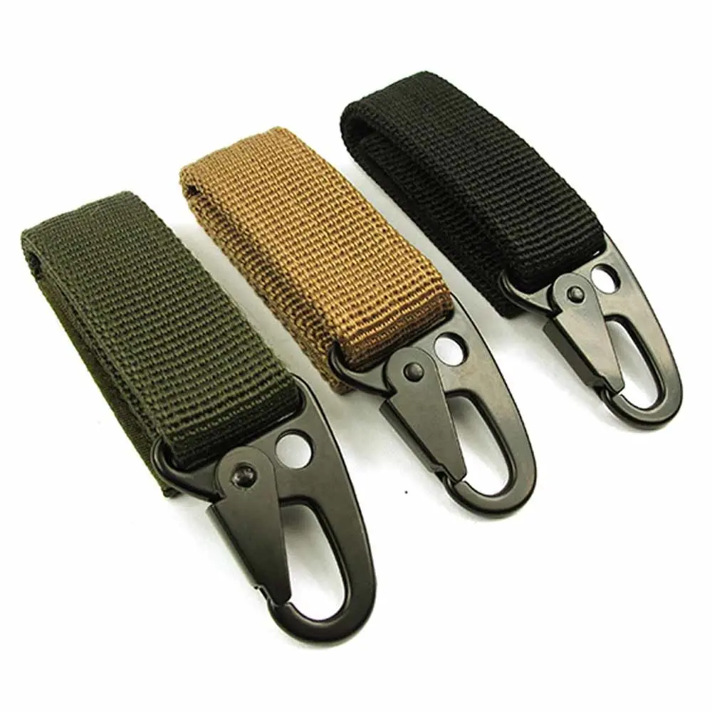 

Nylon Webbing Carabiners D-Ring High Strength Nylon Webbing Buckle Key Hook Hanging Belt Buckle Tactical Backpack Travel Kits
