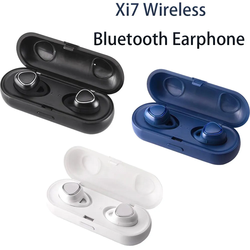 

Xi7 TWS Wireless Bluetooth 5.0 Earphone 3D Stereo Earbud Headset With Charging Box For Mobile Phone
