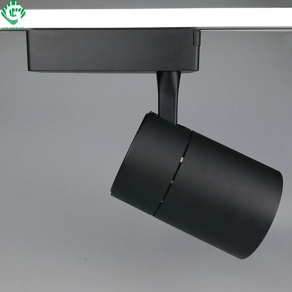 GO OCEAN LED Track Light 30W AC85- 265V for Mall Exhibition Office Shop Store Kitchen Track Lighting Rail Spotlight (10)