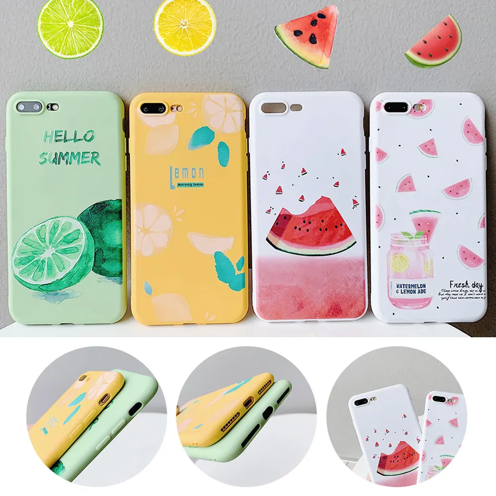 

Cute Case For iphone 7 XR X XS XS Max 8 Plus Case Silicone Anti -knock Cover For iphone 7 Plus 6 6s 6s Plus Candy Patterned Case