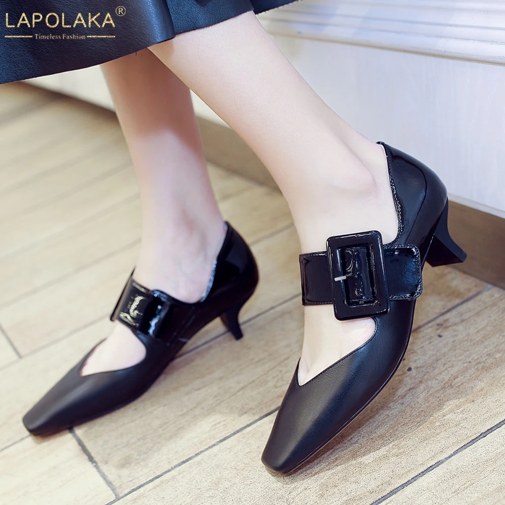 

Lapolaka Luxury Summer women's Shoes Genuine Leather Fashion Elegant Party Mary Janes Pumps Shoes Woman
