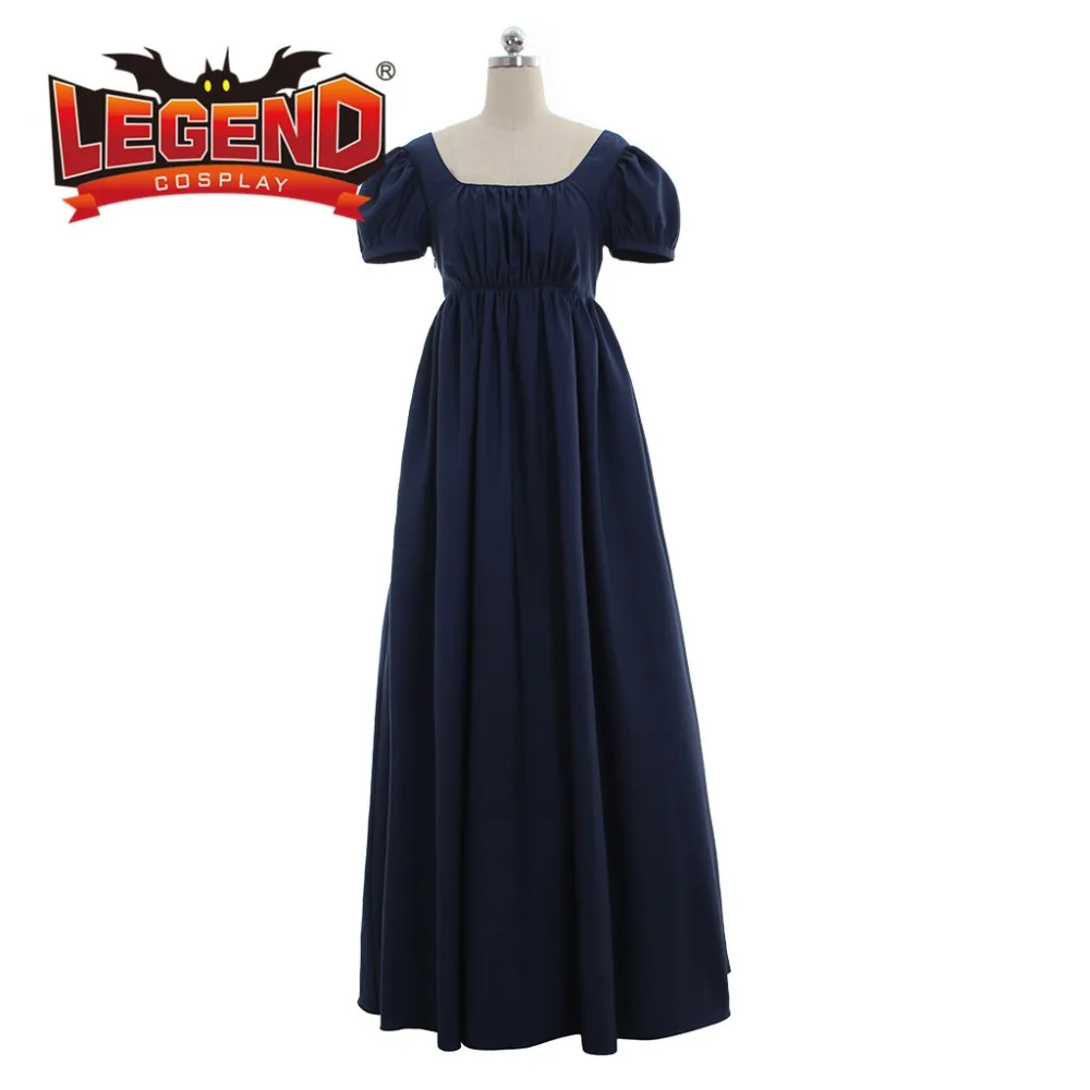 Леди Regency бальное платье Высокая талия чай платье Винтаж средневековый викторианский костюм