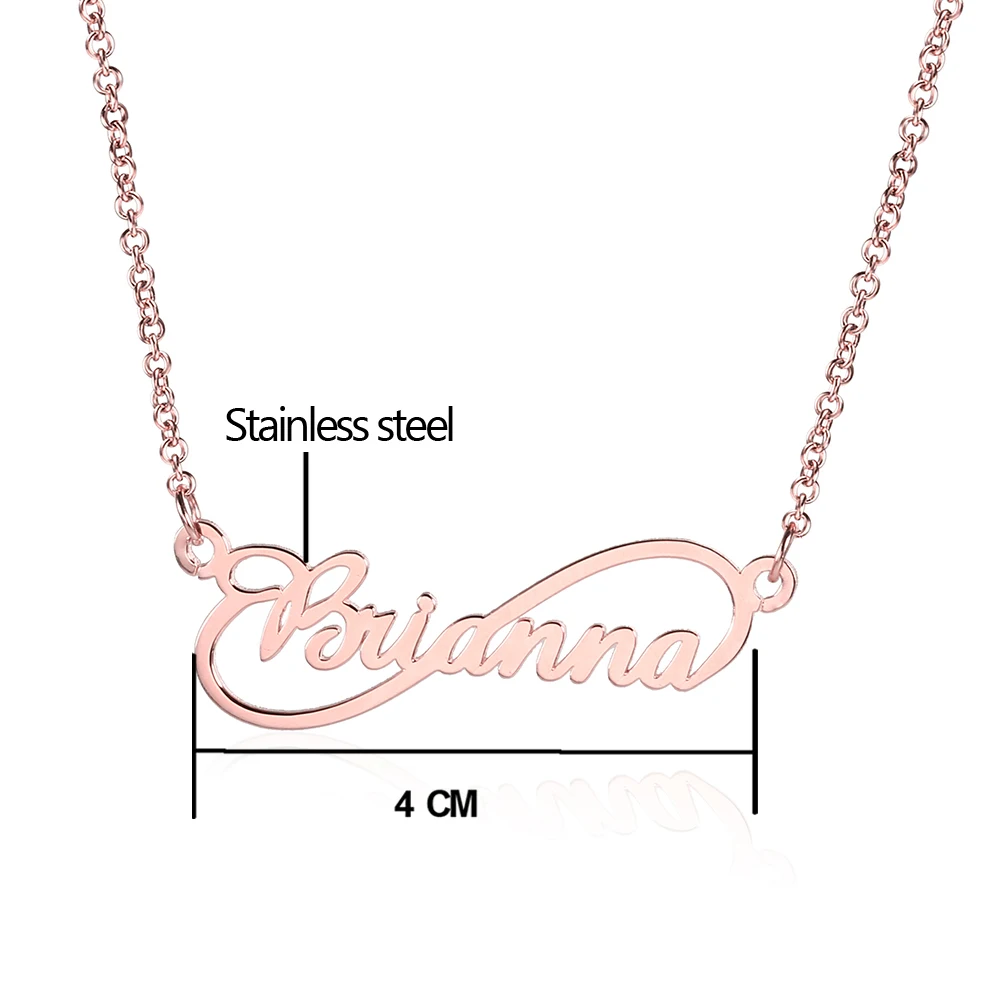WindJune Custom Name Necklace Women Necklace & Pendant Stainless Steel Personalized NameNecklace Custom Jewelry Gift Wholesale (3)