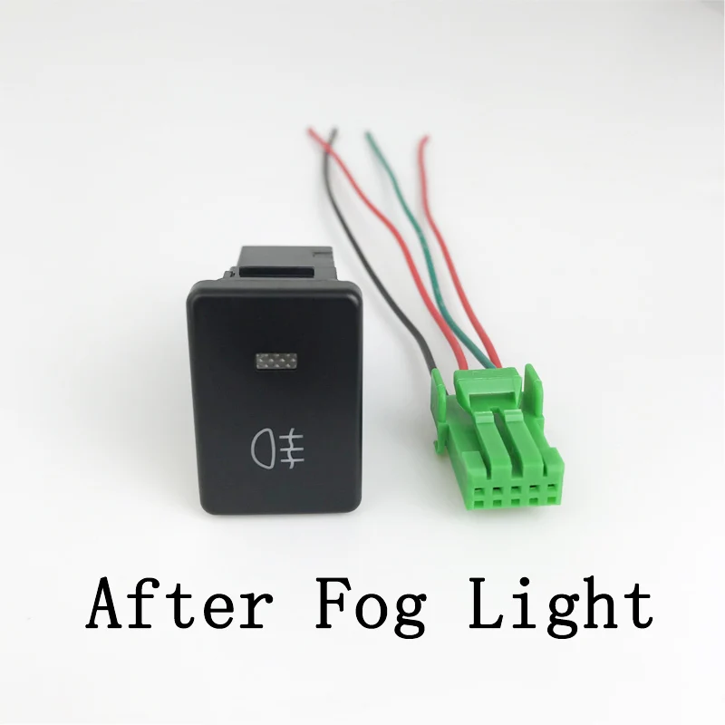 

1PC After Fog Light LED DRL Heating Up Tail Gate Front Fog Light Switch Button with wire For Toyota Tundra / Fortuner