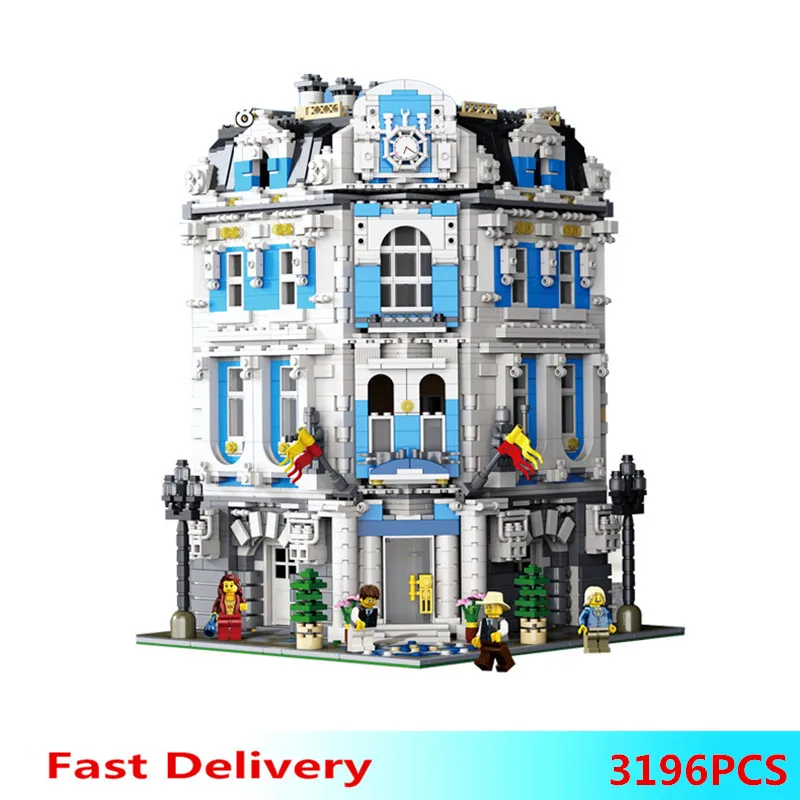 

Lepin 15018 Legoing MOC Sunshine Hotel Model Building Blocks Bricks Set Figures Kids DIY Toys Birthday Christmas Gifts 3196PCS