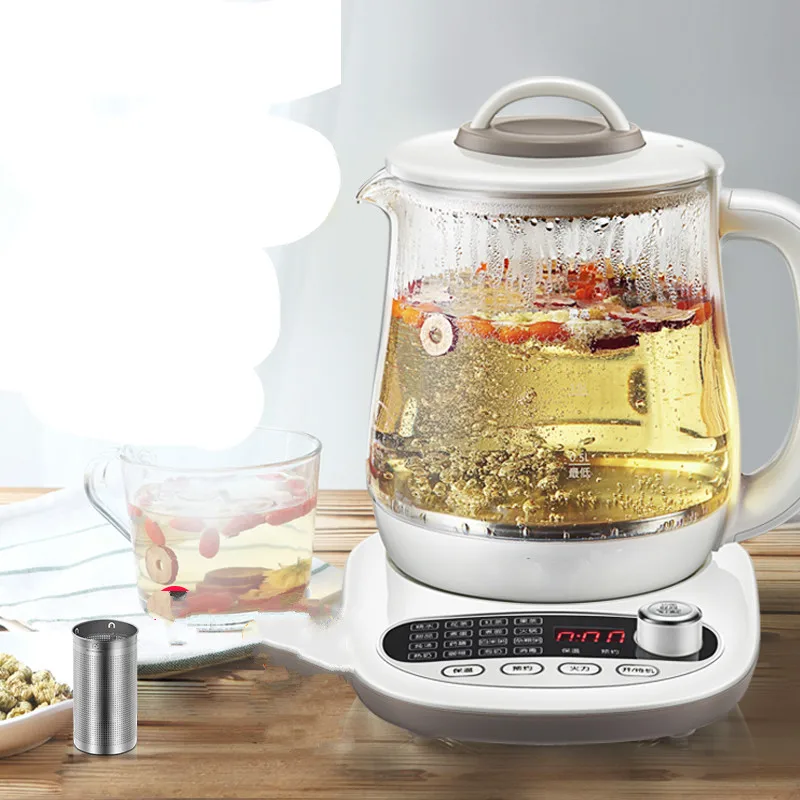 health raising pot fully automatic thickened glass multi-function tea ware body electric heating kettle ware Anti-dry Protection health raising pot fully automatic thickened glass multi-function tea ware body electric heating kettle ware Anti-dry Protection