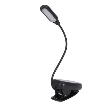 

LED Reading Light Rechargeable Book Light 3-Level Brightness Flexible Easy Clip On Reading Lamp Desk Lamp Eye Protection