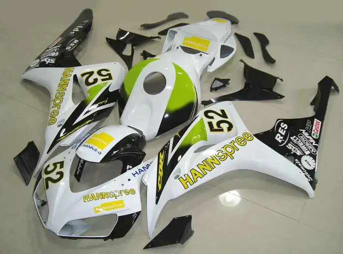 

New ABS motorcycle Bodywork fairing kit Fit for Honda CBR1000RR 06 07 fairings parts CBR 1000 RR 2006 2007 white green