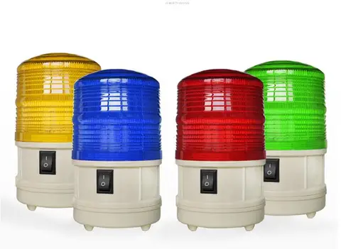 Lâmpada de Alarme de Segurança Blinker sem Som sem Bateria Luz de Advertência Bateria Alimentado Piscando Strobe Sinal Incluída Led