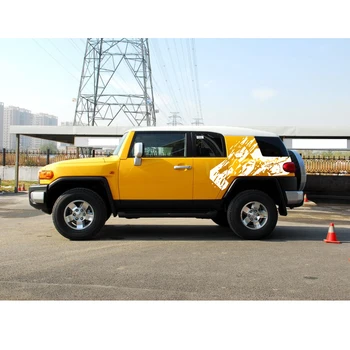 

car stickers rear trunk stripe off road styling car quarter panel graphic vinyl car sticker for toyota FJ CRUISER