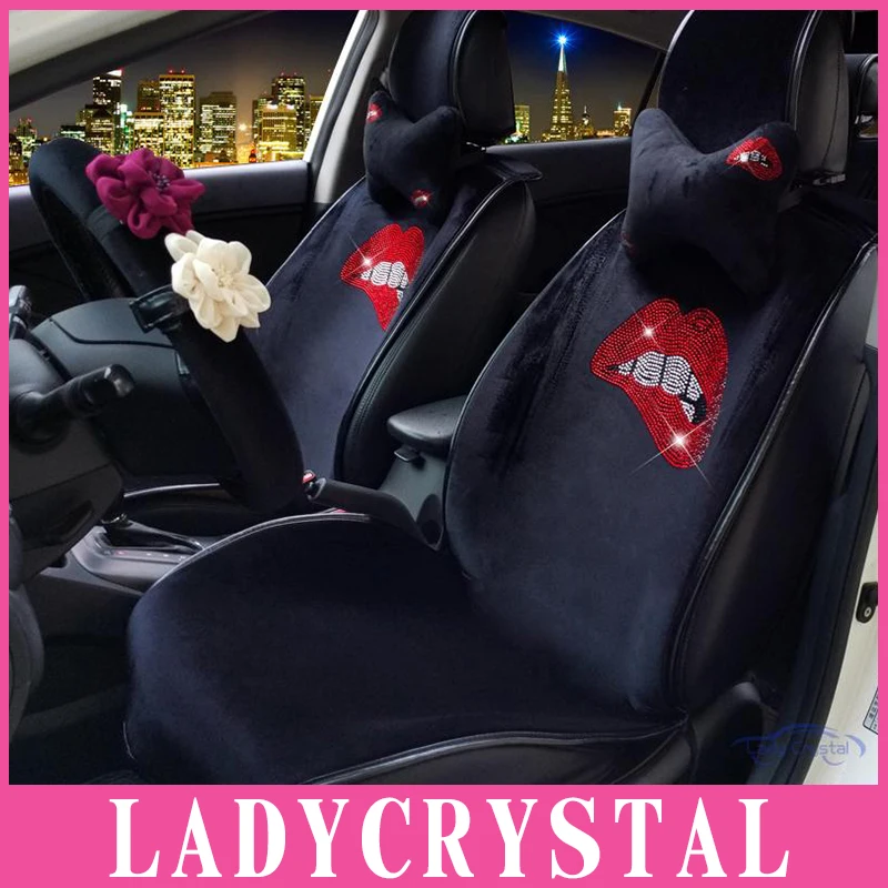 Ladycrystal Горячие губы автомобильный Стайлинг чехол на сиденье для девушек женщин