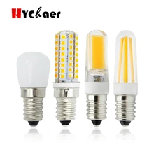 1 шт. 6 Вт 8 Вт Точечный светильник E14 светодиодная мини-лампа 2 Вт 3 Вт 4 Вт лампы Морозильник Холодильник Люстра COB стекло с регулируемой яркостью AC 220 В