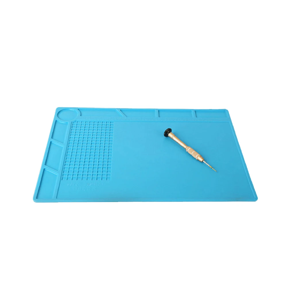 Kaisi Heat Insulation Silicone Pad Mat Anti-Static 350x250mm For BGA Soldering Repair Station Maintenance Platform With Desk Kaisi Heat Insulation Silicone Pad Mat Anti-Static 350x250mm For BGA Soldering Repair Station Maintenance Platform With Desk
