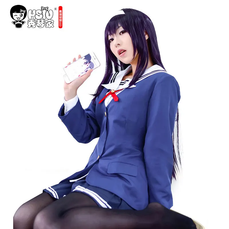 Парик для косплея HSIU Saenai heroine no so sodate kata Utaha Kasumigaoka аниме костюмы на Хэллоуин волосы