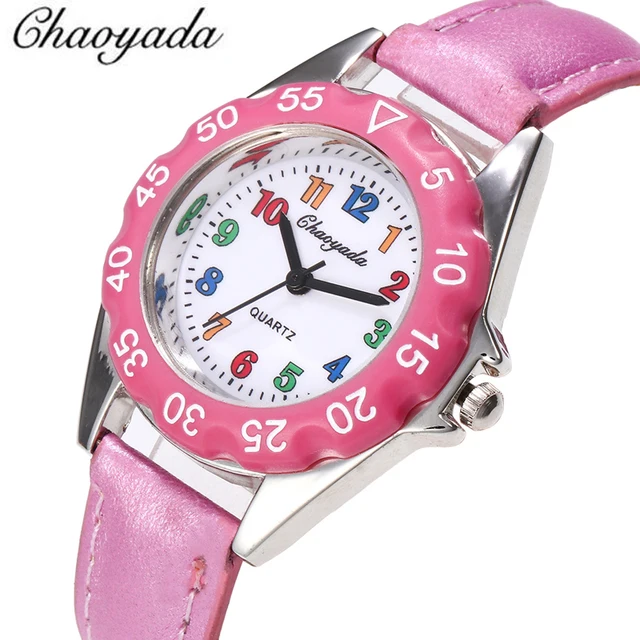 High Quality Boy Watch Girl Kids Children's Gift Faux Leather Strap Learn Tell T High Quality Boy Watch Girl Kids Children's Gift Faux Leather Strap Learn Tell T