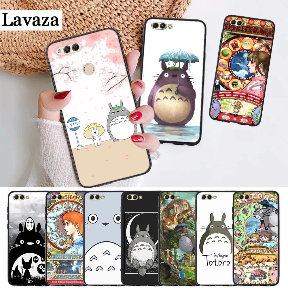 Spirited Away and Totoro Silicone Case for Huawei honor 6A 7A Pro 7X 8 Lite 8A 8X 8C 9 Note 10 View 20 20S 9X | Мобильные телефоны