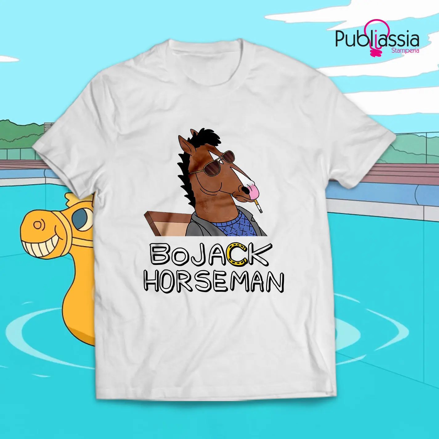 Bojack футболка футболки Всадника на заказ Джерси с капюшоном хип-хоп Футболка