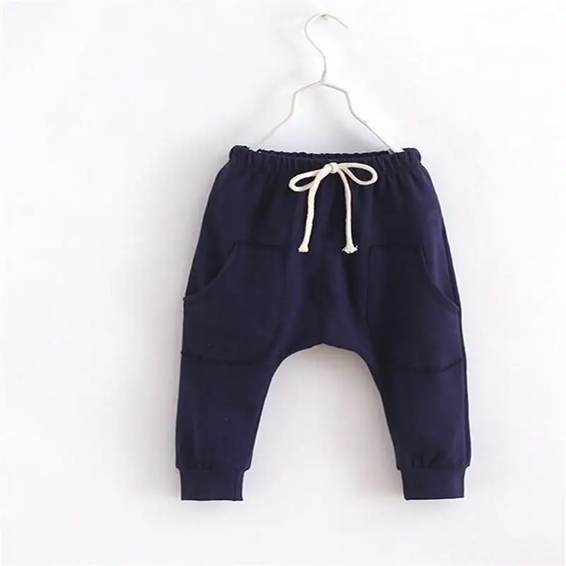 Hooyi/штаны-шаровары для мальчиков детские спортивные штаны, Лидер продаж, детская одежда махровая одежда для маленьких мальчиков серый, темно-синий, для детей 2, 3, 4, 5, 6 лет - Цвет: 2