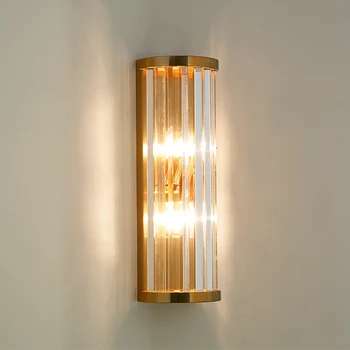 

Luxury Gold Sconce Wall Lights Indoor Lighting Bedroom Bathroom Lighting Fixtures European Modern Stairs Lamp