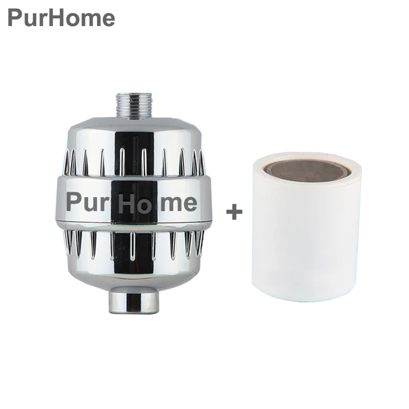 In-line bathroom Shower Filter bathing water filter purifier treatment Health softener Chlorine Removal 2pcs filter Cartridge