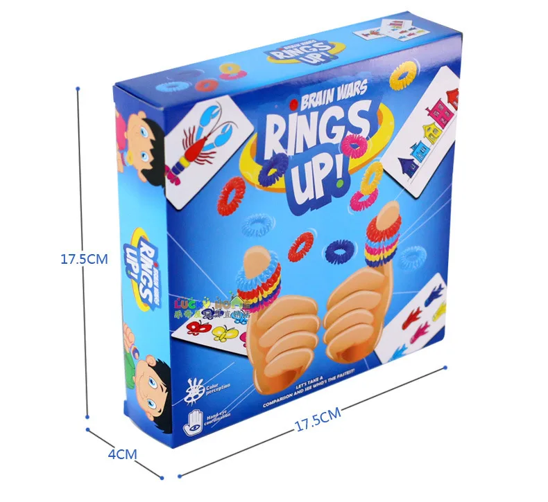  RINGS UP kids floor game Table game Tour Ring Set Card Game board color logic for Parents and Child
