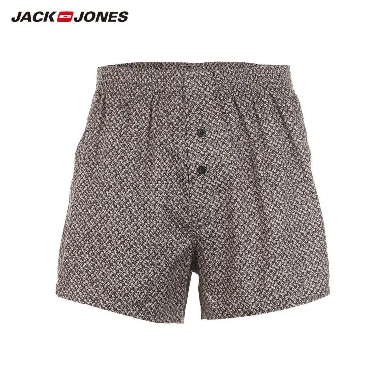 JackJones мужские боксеры из хлопка с принтом, мужские трусы-шорты, мужские трусы, 219192512