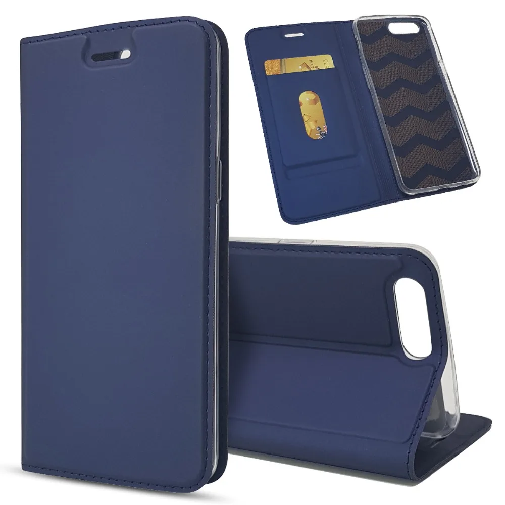 Ultra Thin Flip Cover For One Plus 5 PU Leather Wallet Card Slot