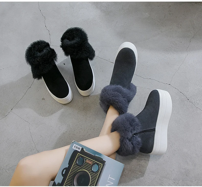 Женские зимние ботинки; коллекция года; зимние женские ботильоны из натуральной кожи; обувь на толстой массивной подошве; женские зимние ботинки; теплые зимние ботинки