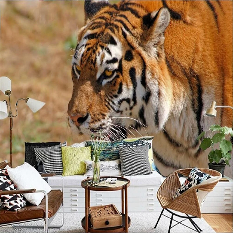 Beibehang Foto Behang Tijger Koning Van De Jungle Stijl Woonkamer Sofa Achtergrond Grote Mural 3d Muurschilderingen Behang Photo Wallpapers Tiger 3d Wall Murals Wallpaperwallpaper Tiger Aliexpress