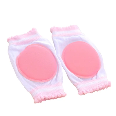 Роскошные новорожденных Обувь для девочек спортивные наколенники Уютный хлопок дышащий губка Детские наколенники одноцветное Цвет - Цвет: Pink