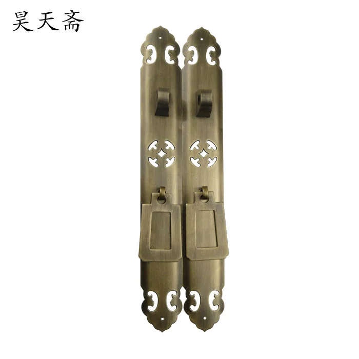 

[Haotian vegetarian] antique Chinese noodles copper handle cabinet handle cabinet door handle Classical handle HTC-255