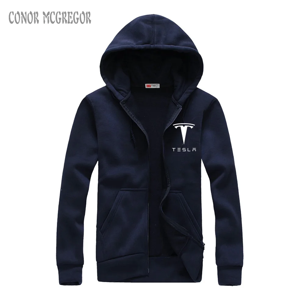 

2018 New Brand Tesla Men Hoodies Long Sleeve Ringer Letter Printed sweatshirt mens casual hoodies sportswear hooded