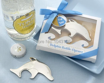 

Wedding favor Beach or Ocean breeze themed Dolphin Bottle opener as summer Party gifts100pcs/lot
