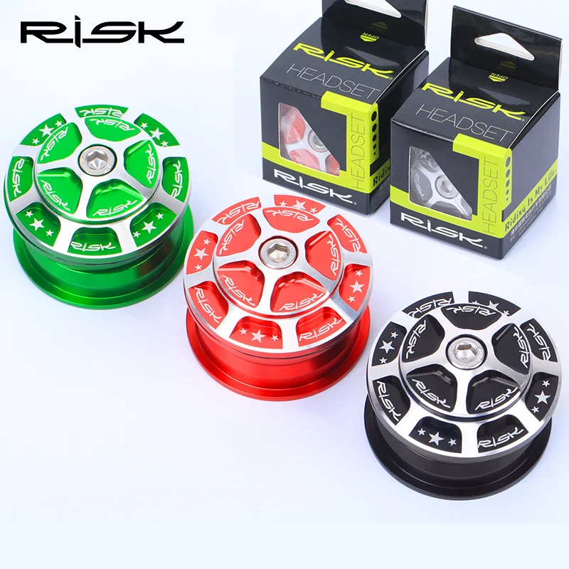 

3 Colors Bicycle Aluminum 44mm Headset Built-in Hidden MTB Road Bike 1 1/8" (28.6mm) Straight Steerer Fork Bearings Headset 105g