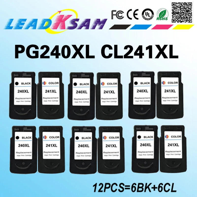 12x Замена для PG240 CL241 XL чернильный картридж чернила PIXMA MX514 MX372 MX392 MX432 MX452 MX512 MX522 |