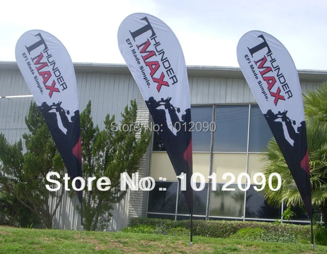 

300X130CM Teardrop Flag with Custom one side printing .10ft Tall Hot sales Outdoor Advertising Teardrop Beach Flag