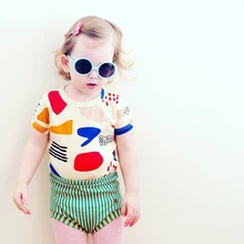 Шорты для маленьких девочек летние брендовые в полоску повседневное хлопок унисекс Детские шорты для девочек обувь мальчиков детская одежда PP