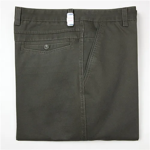 Mu Yuan Yang Новое поступление мужские длинные брюки удобные мужские хлопковые брюки деловые повседневные Прямые брюки со средней талией 40 42 - Цвет: 909-8