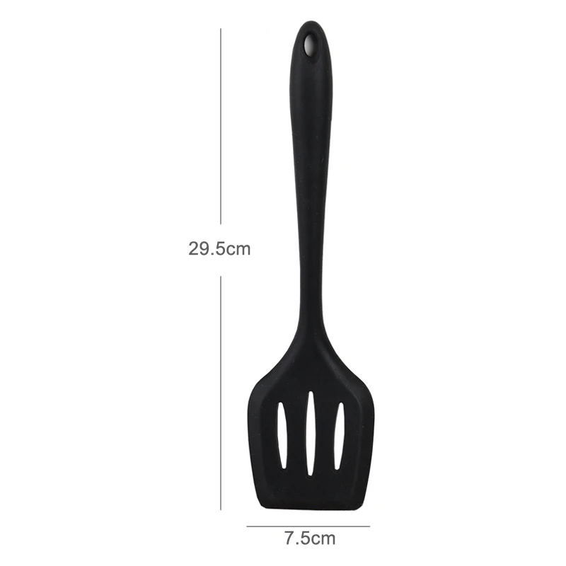 Silicone Slotted Turner Cooking Utensils Kitchen Spatula Non-stick Frying Pan Pot Shovel Scoop Cookware Kitchen Accessories (5)